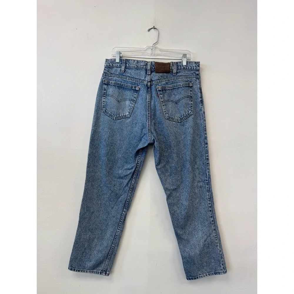 Vintage Levis 540 Jeans Mens 32x28 Blue Relaxed High Rise Tapered Leg Denim 80s